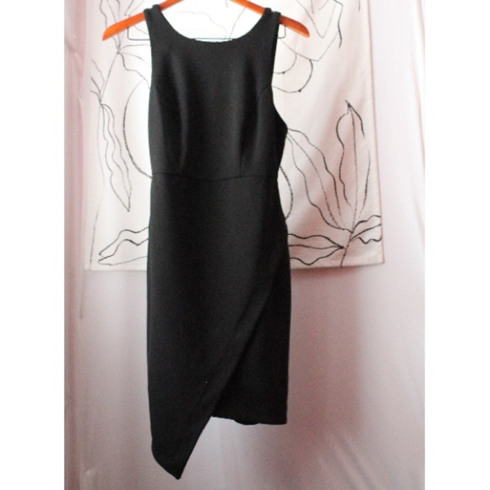 Black Asymmetrical Summer Dress. NWT.
